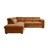 Rusto Corner Group Sofa Bed LHF Rust
